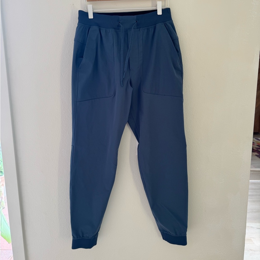 lululemon athletica Men's Slate Blue Drawstring Joggers size Medium